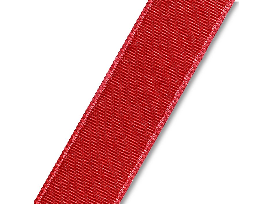 Satinbånd - 15mm - Rød
