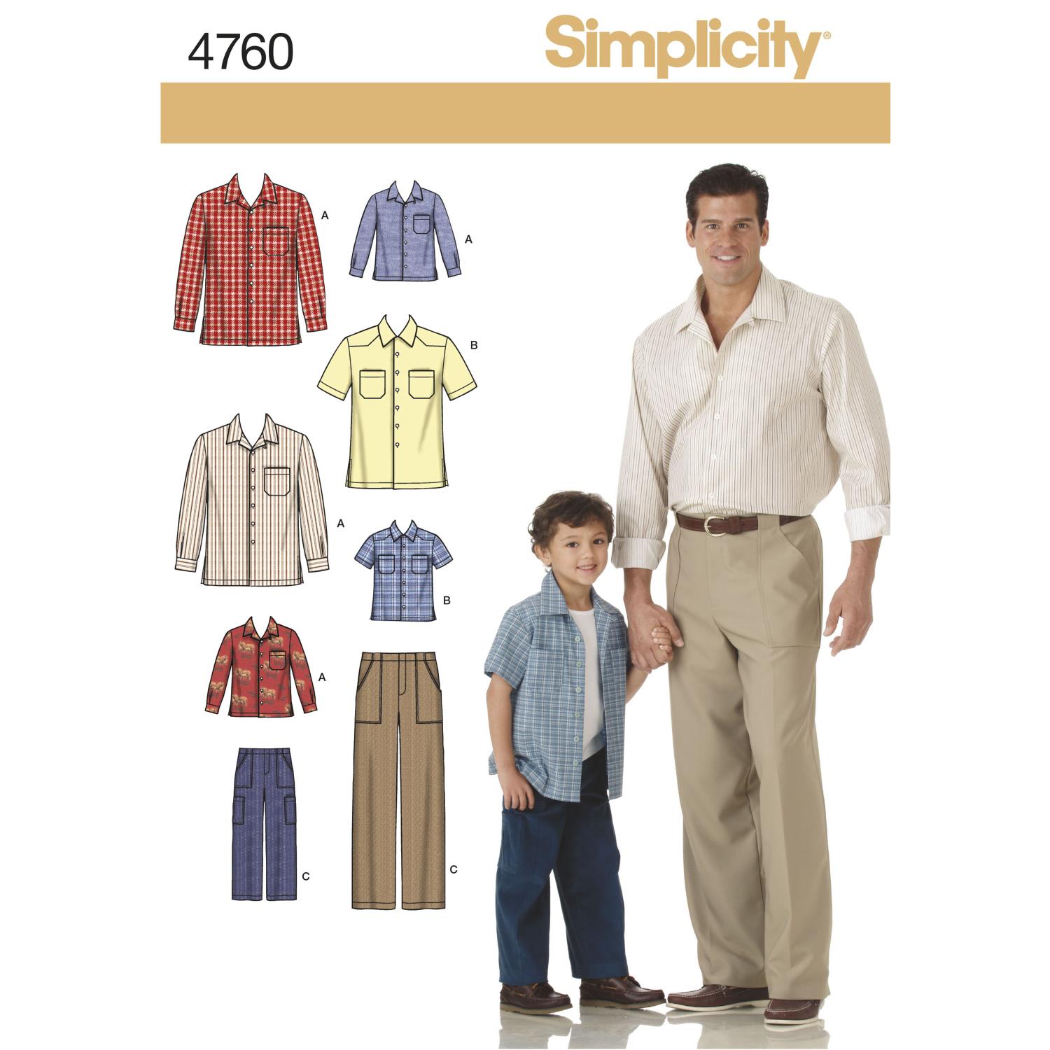 Simplicity - Skjorte og bukse 4760-A
