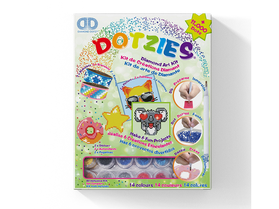 Diamond Dotz Dotzies – Aktivitetssett grønn