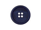 Knapp Resirkulert 453478 4-hull 18mm 68 Mørk blå