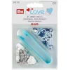 Prym Love – Trykknapp Jersey 8mm – Blue/white/blue