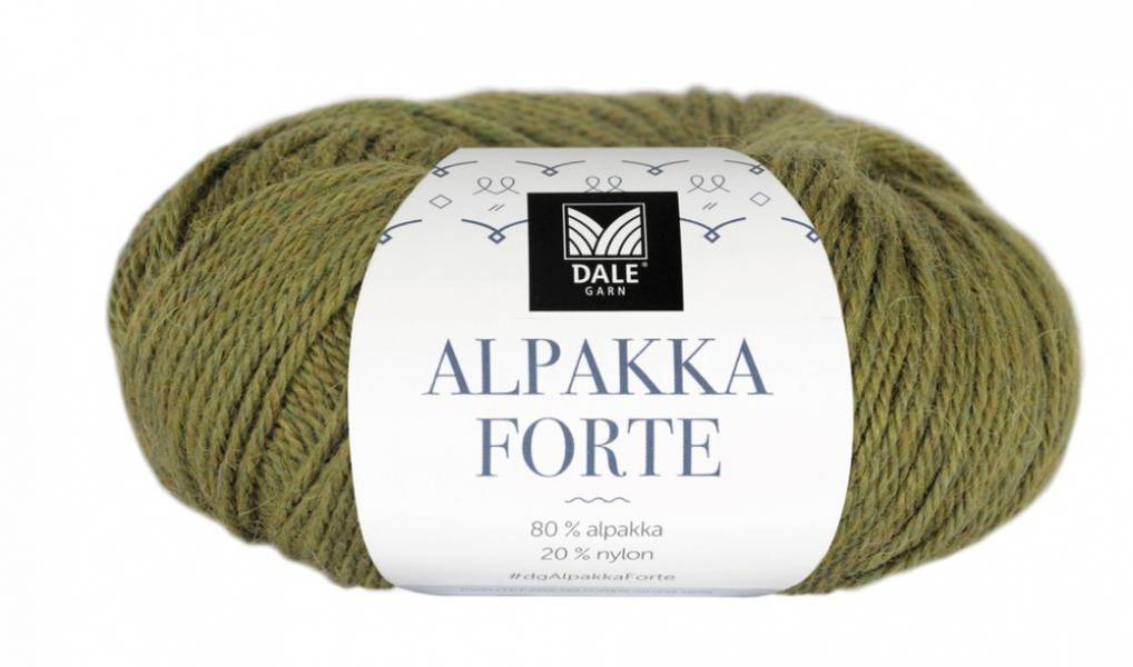 ! - Alpakka Forte - 706 Vårgrønn melert