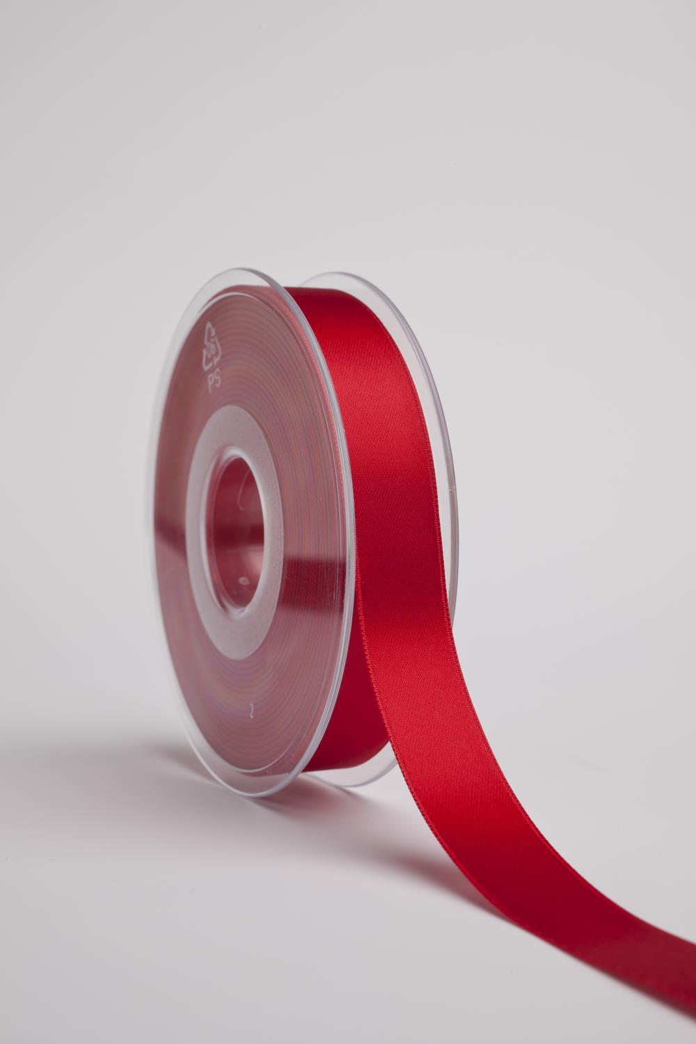 Satinbånd - 3mm - Rød