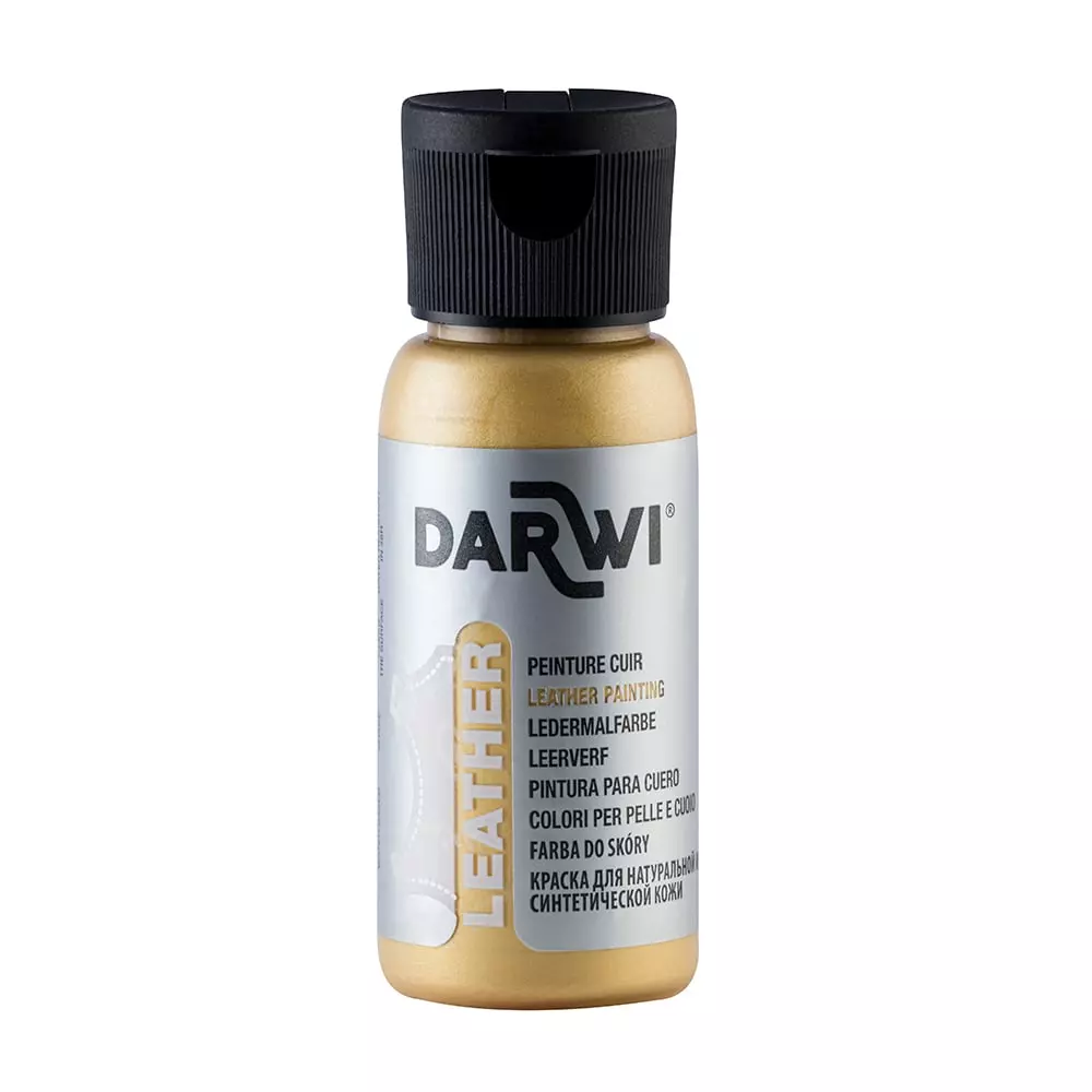 Darwi Leather Lærmaling - 50ml - 050 Gold