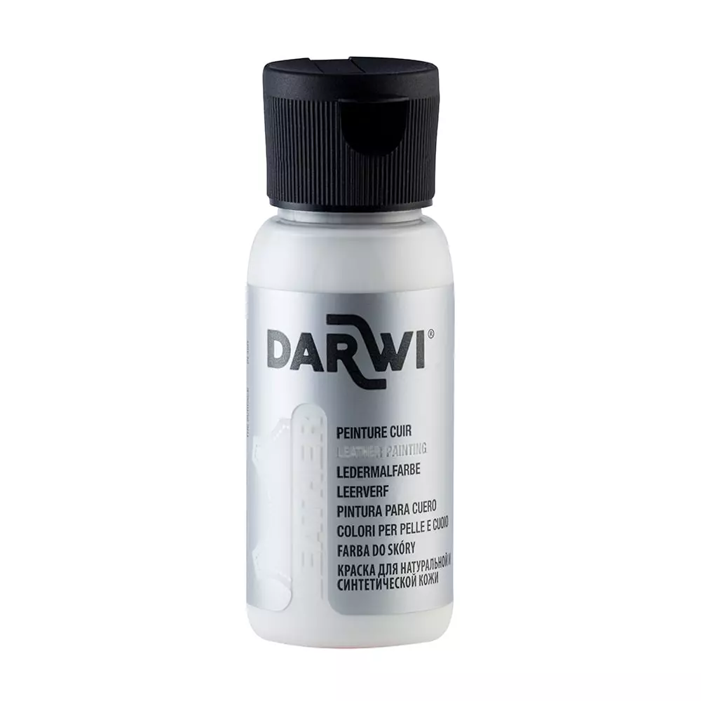 Darwi Leather Lærmaling - 50ml - 010 White