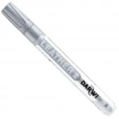 Darwi Leather Lærtusj - 2mm - 080 Silver