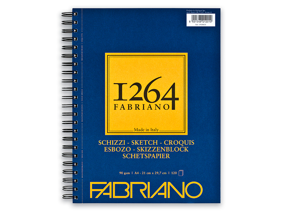 Fabriano 1264 Sketch – Spiral Langside 90g A4 120ark