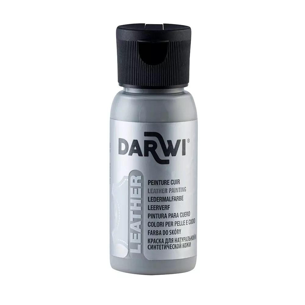 Darwi Leather Lærmaling - 50ml - 151 Mouse Grey