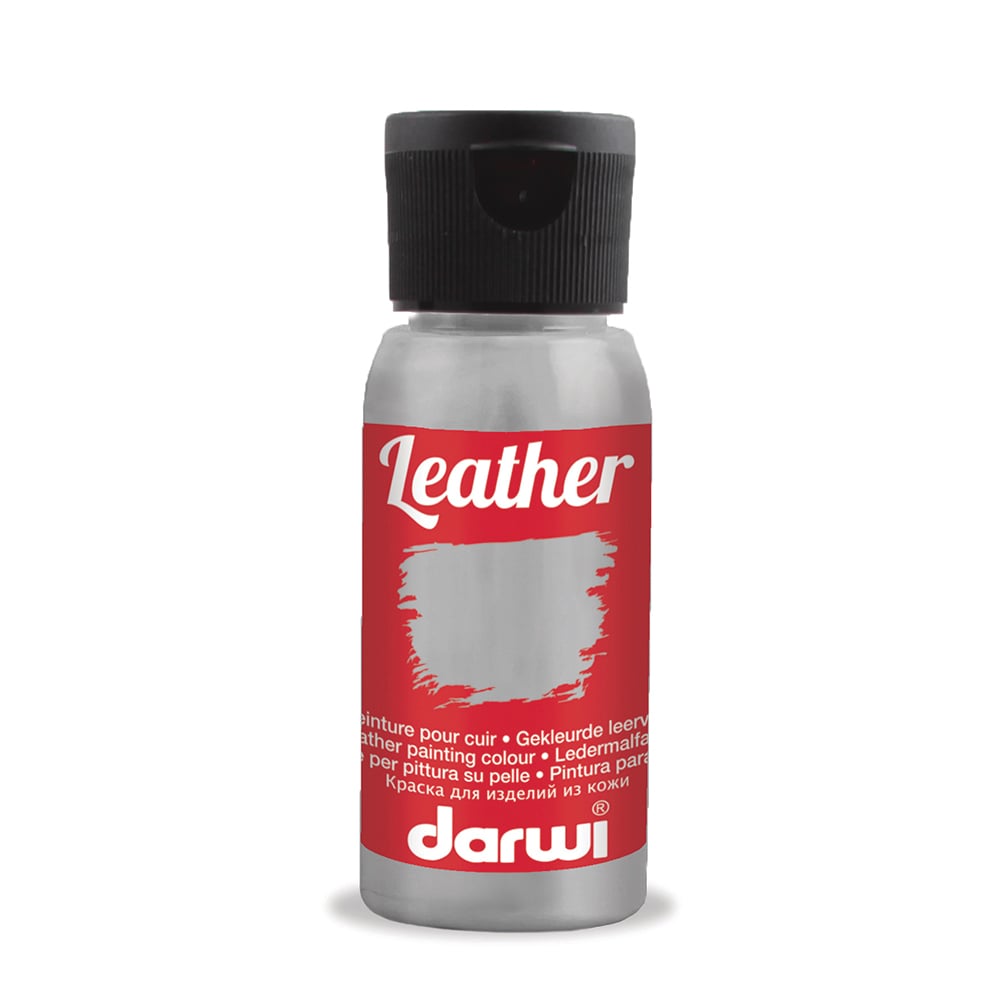 Darwi Leather Lærmaling - 50ml - 151 Mouse Grey