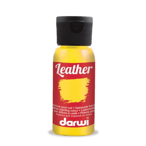 Darwi Leather Lærmaling - 50ml - 720 Sunshine Yellow