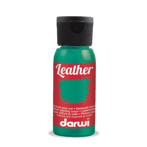 Darwi Leather Lærmaling - 50ml - 626 Fir Green