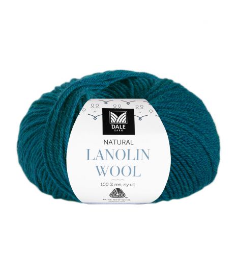 Lanolin Wool - 1451 Mørk petrol melert (Utgått farge)