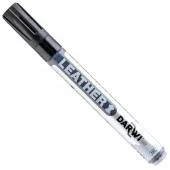Darwi Leather Lærtusj - 2mm - 100 Black