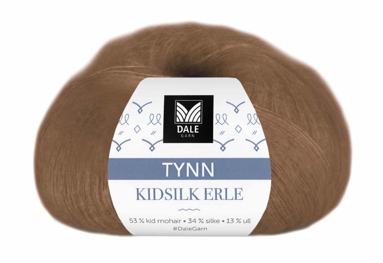 Tynn Kidsilk Erle - 4022 Varm brun (Utgått farge)