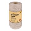 Folia Makramégarn 100% bomull - 3,5mm 100m - COZY TAUPE