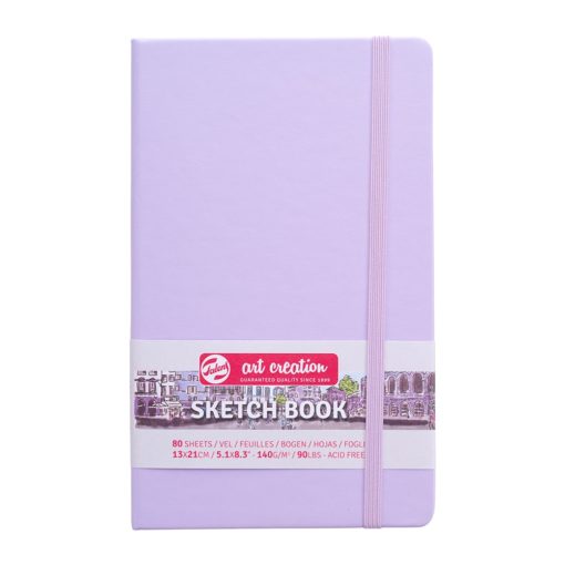 Art Creation Skissebok m/strikk 140g 13x21cm – Pastel Violet