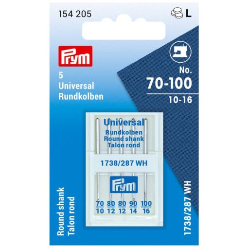 Prym Symaskinnåler rund stamme 287 (690) – 80-100 assortert