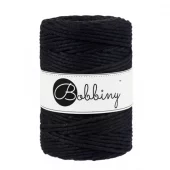 Bobbiny Makramé Cord 5mm, 100m  - Black