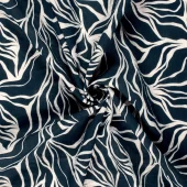 Musselin - Abstrakt - Navy