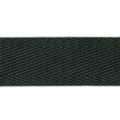 Taskebånd Herringbone - 38mm - Svart