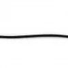 Elastisk snor - 3mm - Sort