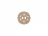 Knapp - 12mm - Stjerner - Brun