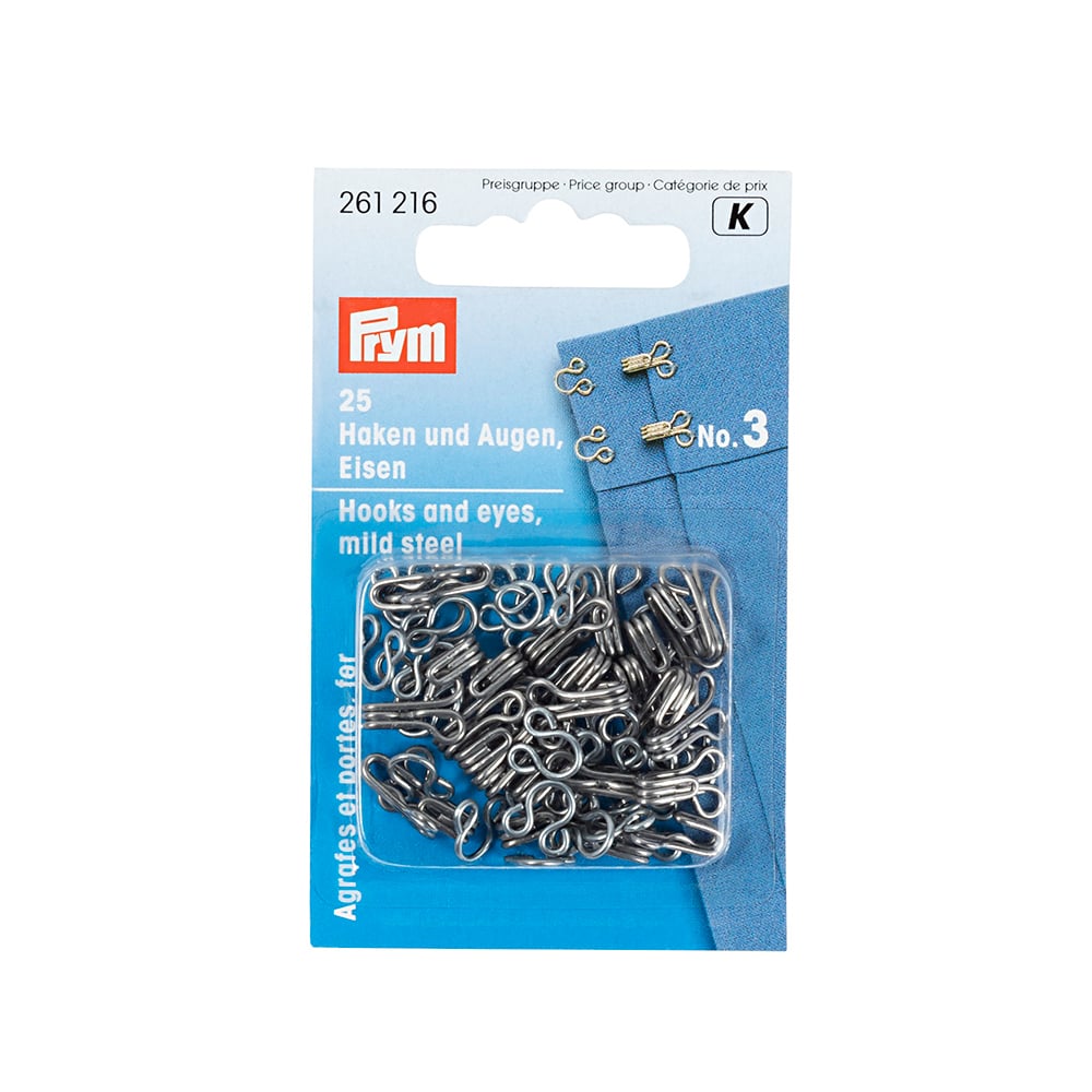 Prym Hekter Sølv No 3 - 25stk