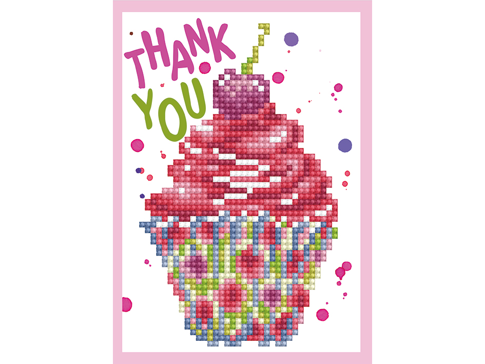 Diamond Dotz DDG Kort – Cup cake thank you