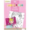 Graffy Paint maleplate m/trykk – 20x20cm – Prinsesse