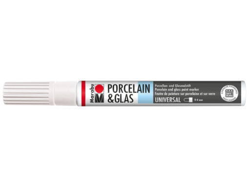 Marabu Porcelain & Glas Painter 2-4mm – 070 Hvit