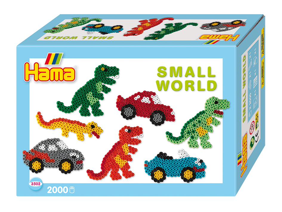 Hama Midi Gaveeske – Small World – Dinosaur og bil
