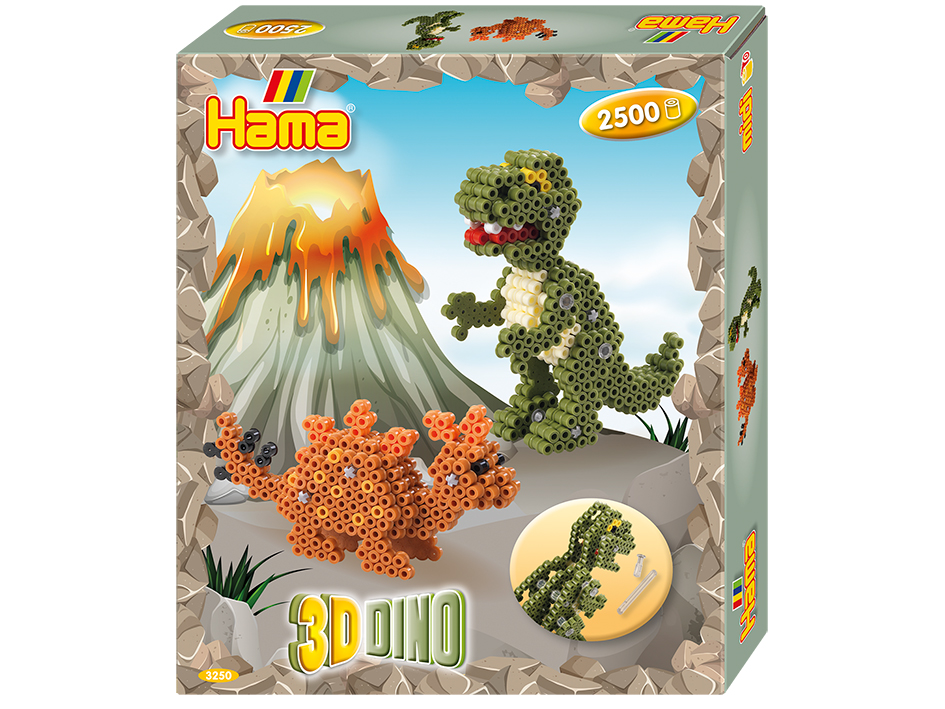 Hama Midi Sett – Gaveeske – 3D Dino