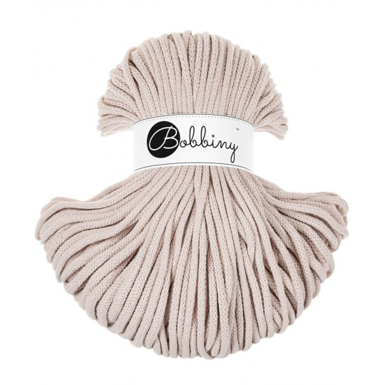 Bobbiny Braided Cord 5mm, 100m - Nude