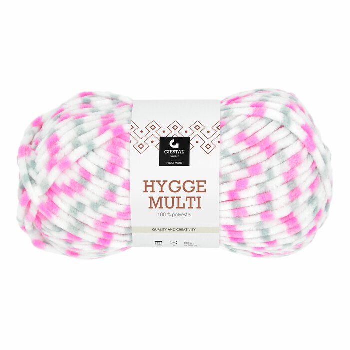 Hygge Multi - 6406 Grå/rosa dots