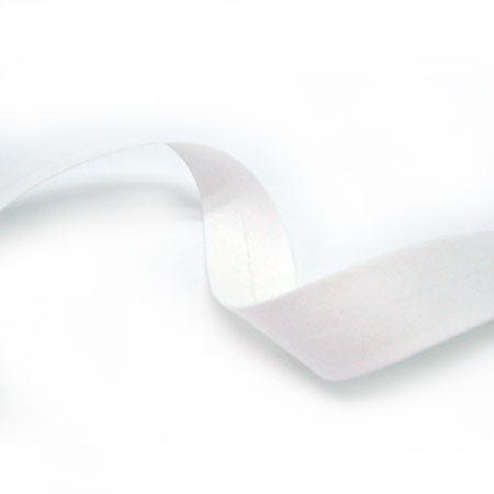 Bomull skråbånd - 60/30 - Hvit