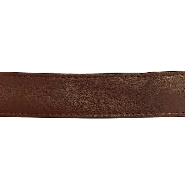 Veskebånd imt.lær - 30mm - Brun