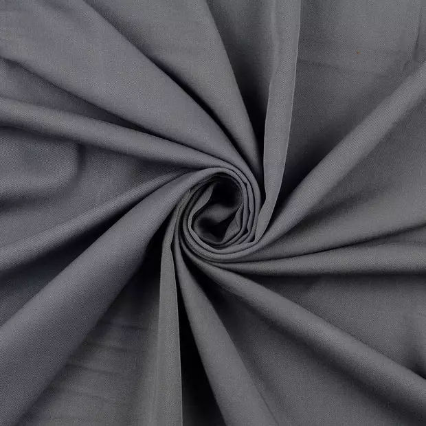 Viskose Twill - Grå