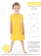 Minikrea kjole med skjørt 2-14 år