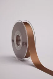 Satinbånd - 16mm - Brun