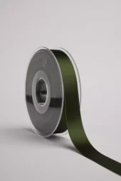 Satinbånd - 16mm - Mørk grønn