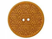 Knapp - 20mm - Mørk gul