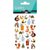 Cooky klistremerker – Jul dyr