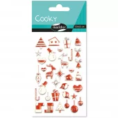 Cooky klistremerker – Jul skandinavisk