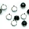 Strass-steiner 6mm.10stk.sort m/pigg