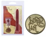 Manuscript Stempelsegl - God jul m/rød lakkstang