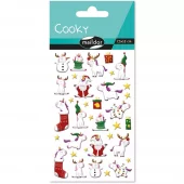 Cooky klistremerker – Jul enhjørninger