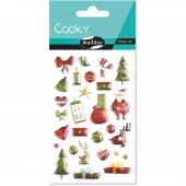 Cooky klistremerker – Jul tradisjonell 1