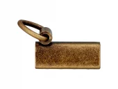 Endestykke - 29mm - Antikk messing