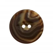 Knapp - 25mm - Mørk brun