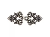 Hekte - 60mm - Antikk sølv